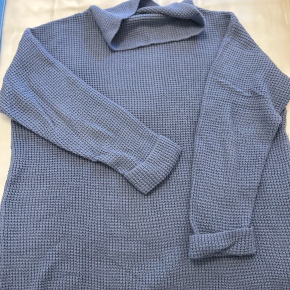 Lot of 2 JJill Ladies Mock Turtleneck Waffle Weave Sweaters Gently Used Size Lg. - Picture 4 of 5